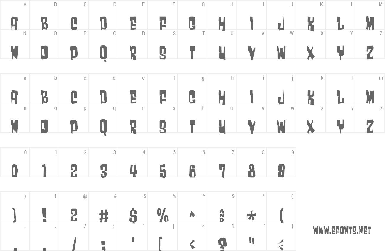 Font Much too loud preview